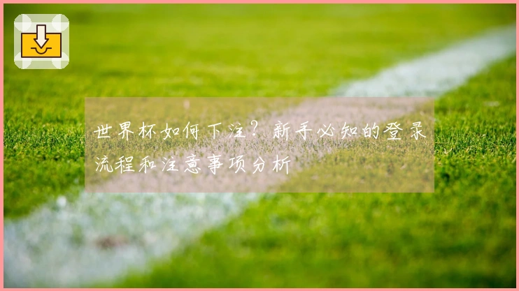 世界杯如何下注？新手必知的登录流程和注意事项分析