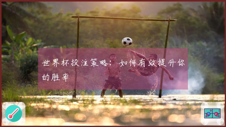 世界杯投注策略：如何有效提升你的胜率