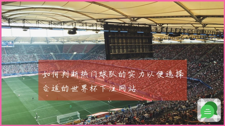 如何判断热门球队的实力以便选择合适的世界杯下注网站